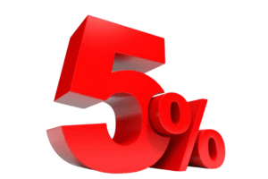 5%